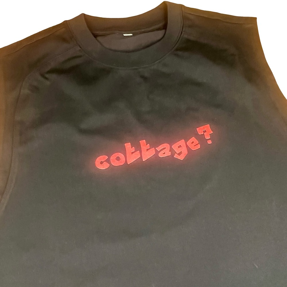 Heated Rivalry "Cottage?"  Sleeveless  Graphic Tank Top Black Size Small